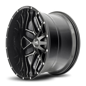 Hardrock | Affliction | Gloss Black Milled | 24x14 | 5x150/139.7 | -76mm | CB110.3