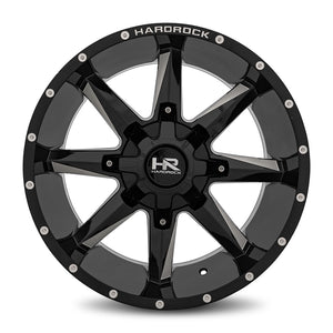 Hardrock | Hardcore | Gloss Black Milled | 20x10 | 6x135/139.7 | -19mm | CB108