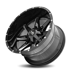 Hardrock | Hardcore | Gloss Black Milled | 20x12 | 8x180 | -44mm | CB124.3