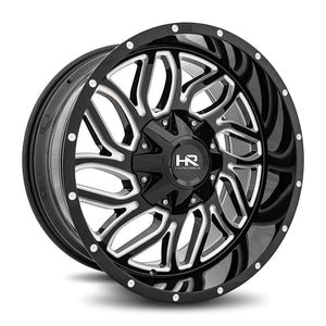 Hardrock | Destroyer | Gloss Black Milled | 20x10 | 5x127/139.7 | -19mm | CB87