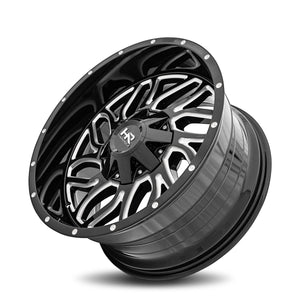 Hardrock | Destroyer | Gloss Black Milled | 20x10 | 5x127/139.7 | -19mm | CB87