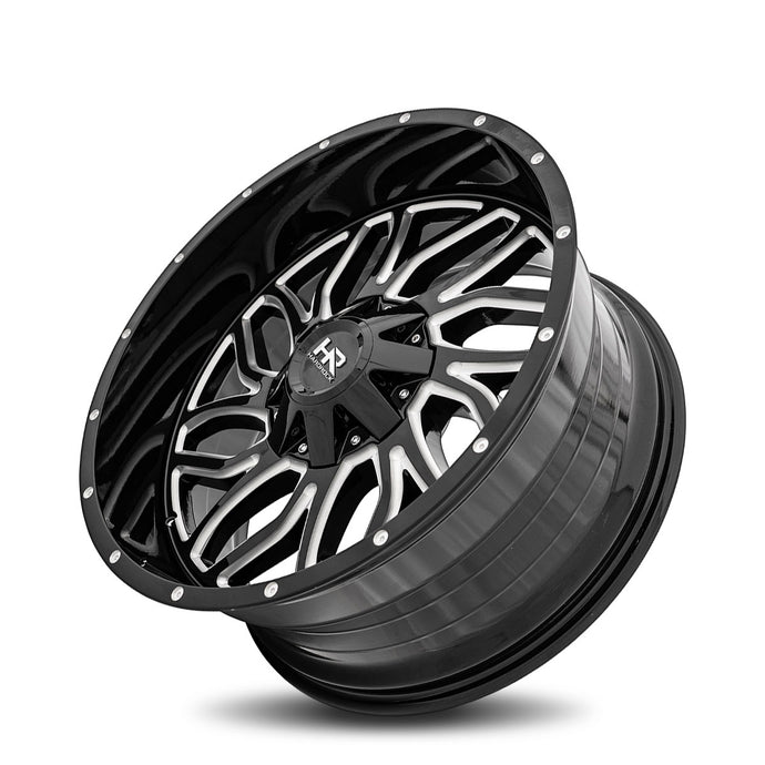 Hardrock | Destroyer | Gloss Black Milled | 22x10 | 5x150/139.7 | -25mm | CB110.3