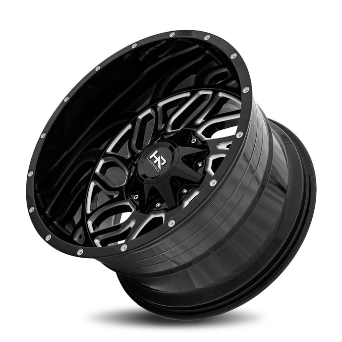 Hardrock | Destroyer | Gloss Black Milled | 20x12 | 6x135/139.7 | -51mm | CB108