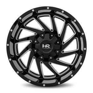 Hardrock | Crusher | Gloss Black Milled | 20x10 | 6x135/139.7 | -19mm | CB108