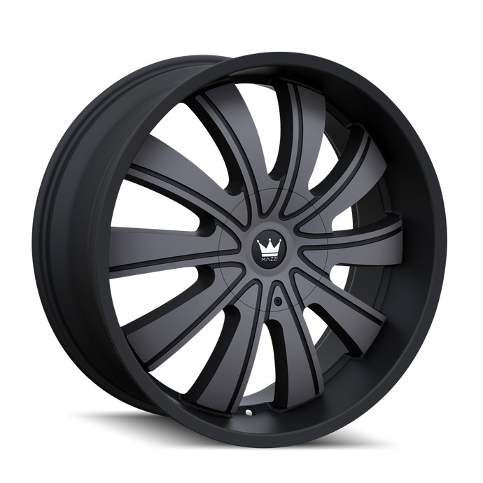 ROLLA 374 | MATTE BLACK W/DARK TINT | 22x9.5 | 6x135/6x139.7 | +30