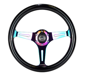 NRG 1.5" DEEP DISH WOOD GRAIN STEERING WHEEL